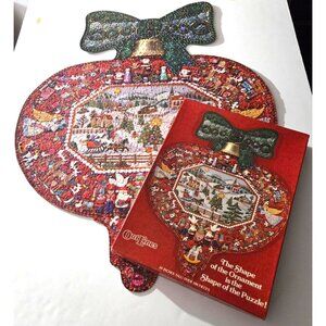 Springbok Hallmark Outlines Christmas ORNAMENT SHAPED Jigsaw Puzzle MISSING 1PC